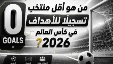 من هو أقل منتخب تسجيلا للأهداف في كأس العالم 2026؟