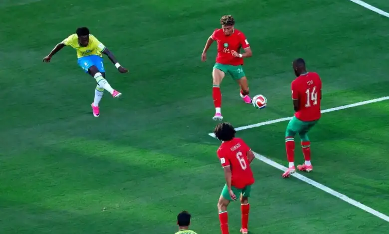 تعادل المغرب مع البرازيل