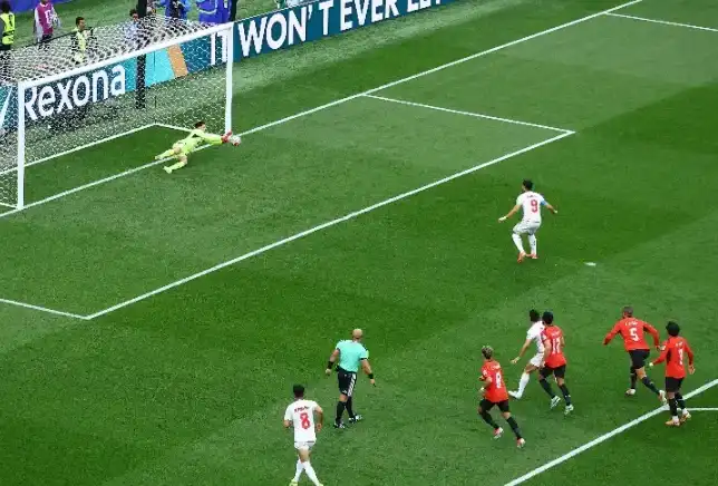 مباراة مصر وإيران, نتيجة الشوط الأول, كأس العالم