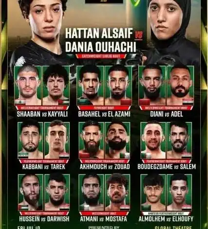 أسبوع النزال لبطولة PFL MENA